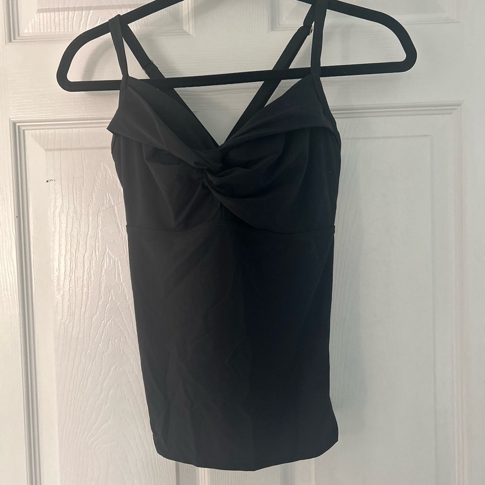 Athleta Black 34 D/DD tankini top